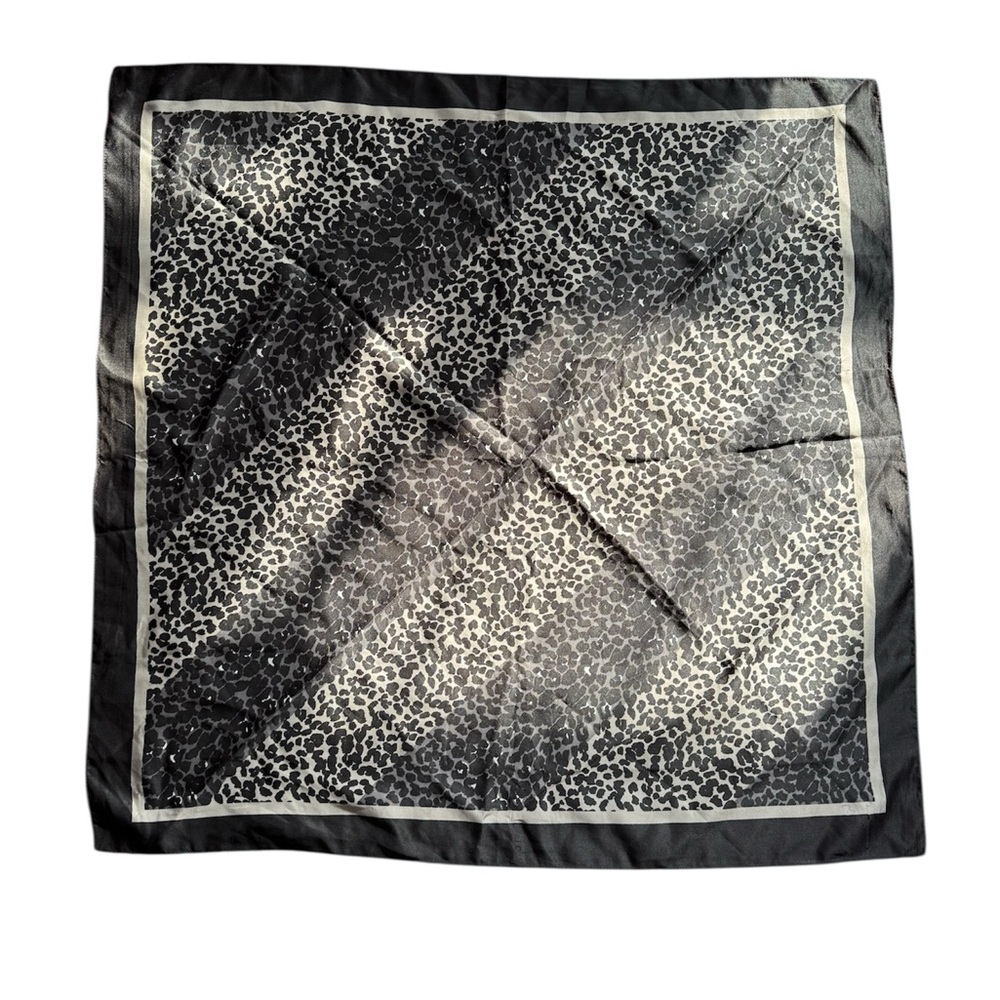 Black and White Animal Print Scarf